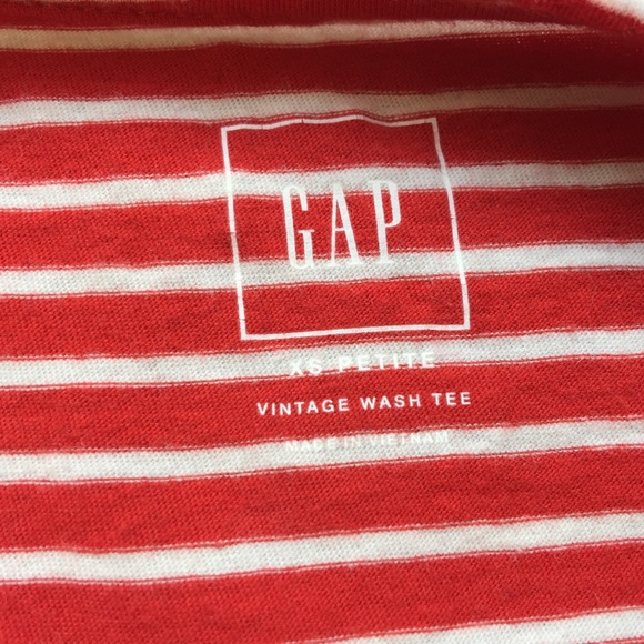NWOT Red Striped Crew - Picture 3 of 4